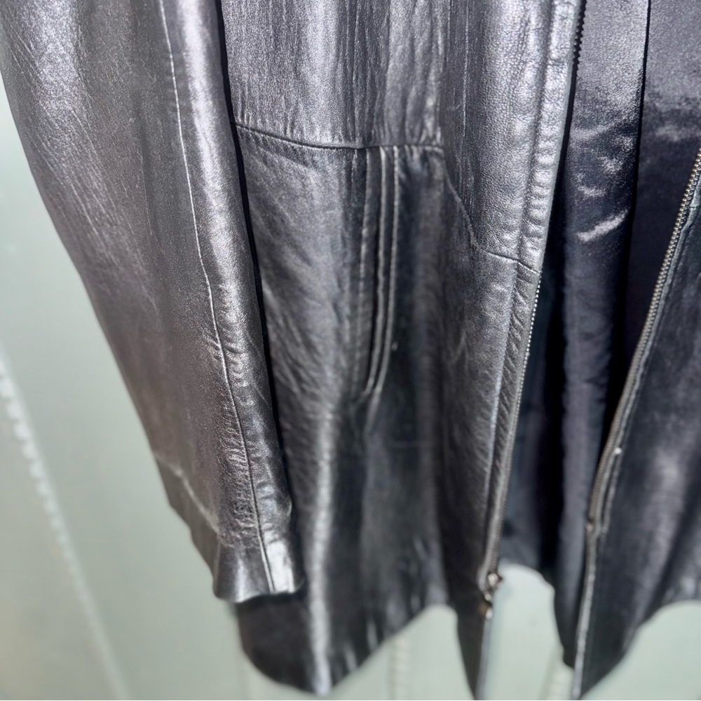 Jones New York l Genuine Leather Jacket l Black l Women's Size: Large - Picture 6 of 16